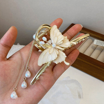 French Elegant Tassel Bowknot Hairpin Girl