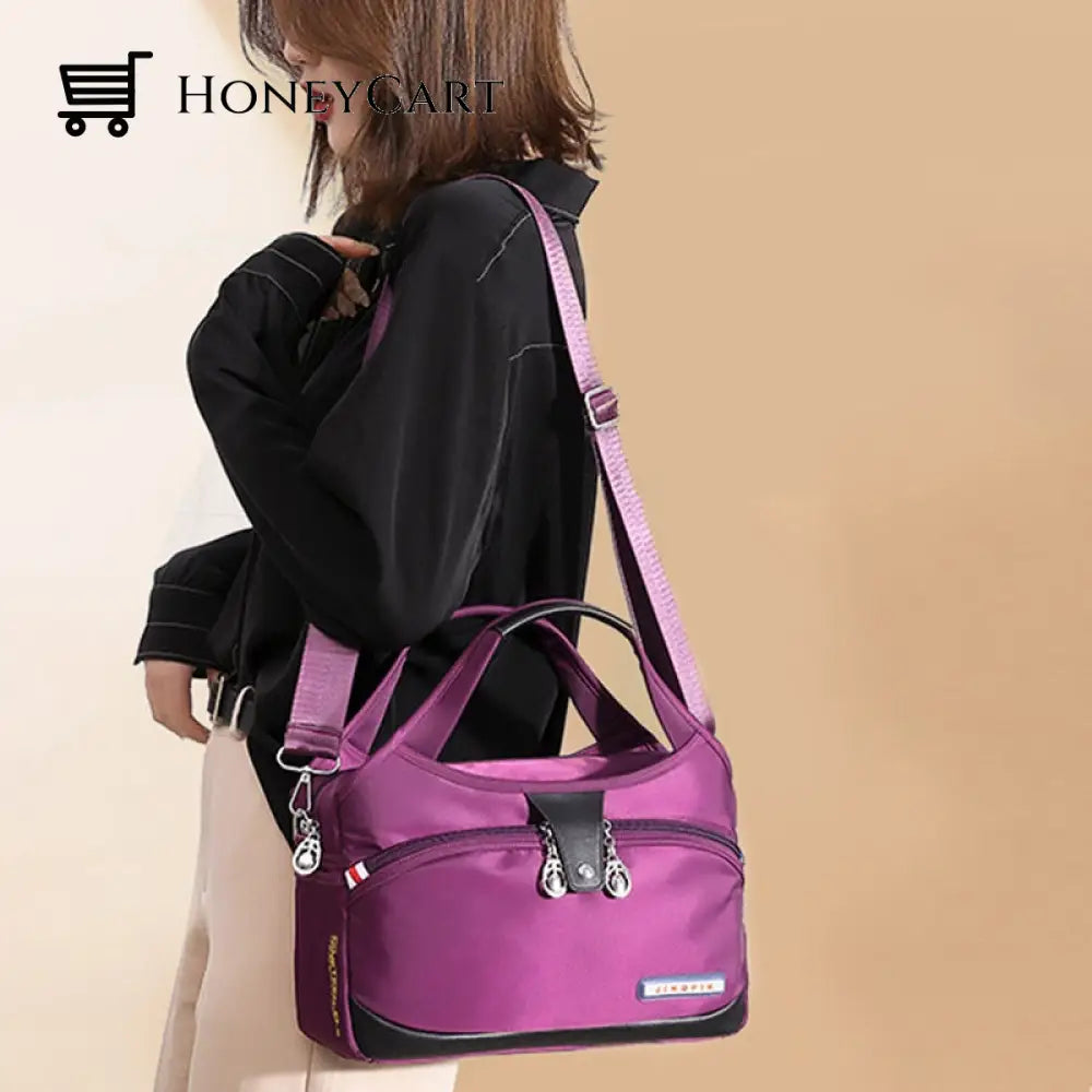 Fashion Anti-Theft Handbag Purple