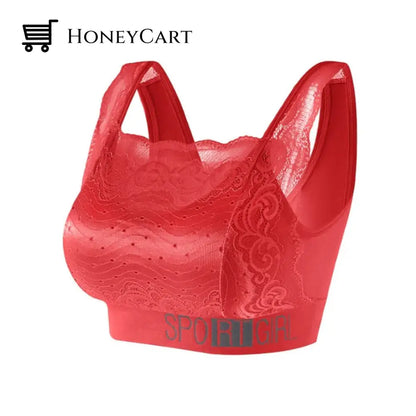 Fashion Sexy Lace Bralettes Red / M Underwear