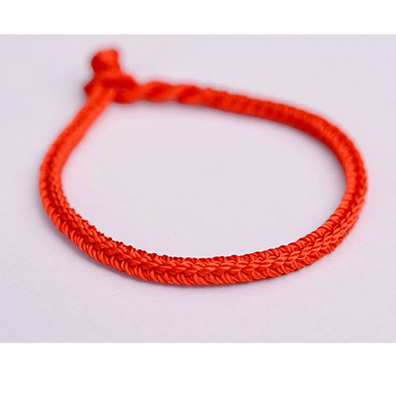 Tibetan Handmade Eight Thread Peace Knot Protection Braided String Bracelet