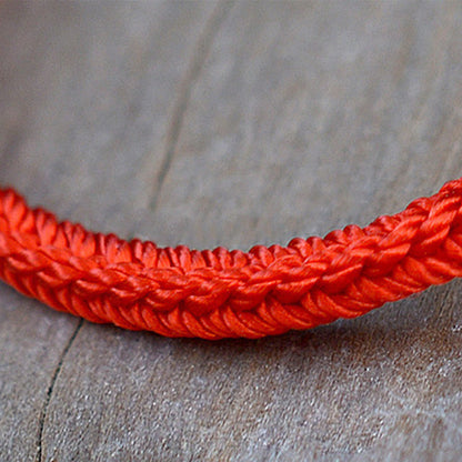 Tibetan Handmade Eight Thread Peace Knot Protection Braided String Bracelet