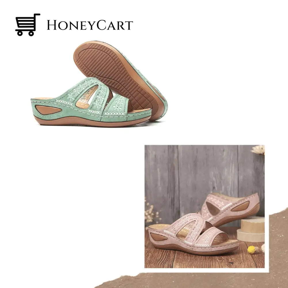 Fleekcomfy Premium Orthopedic Thick Platform Large Size Slipper Sandals Shoes &