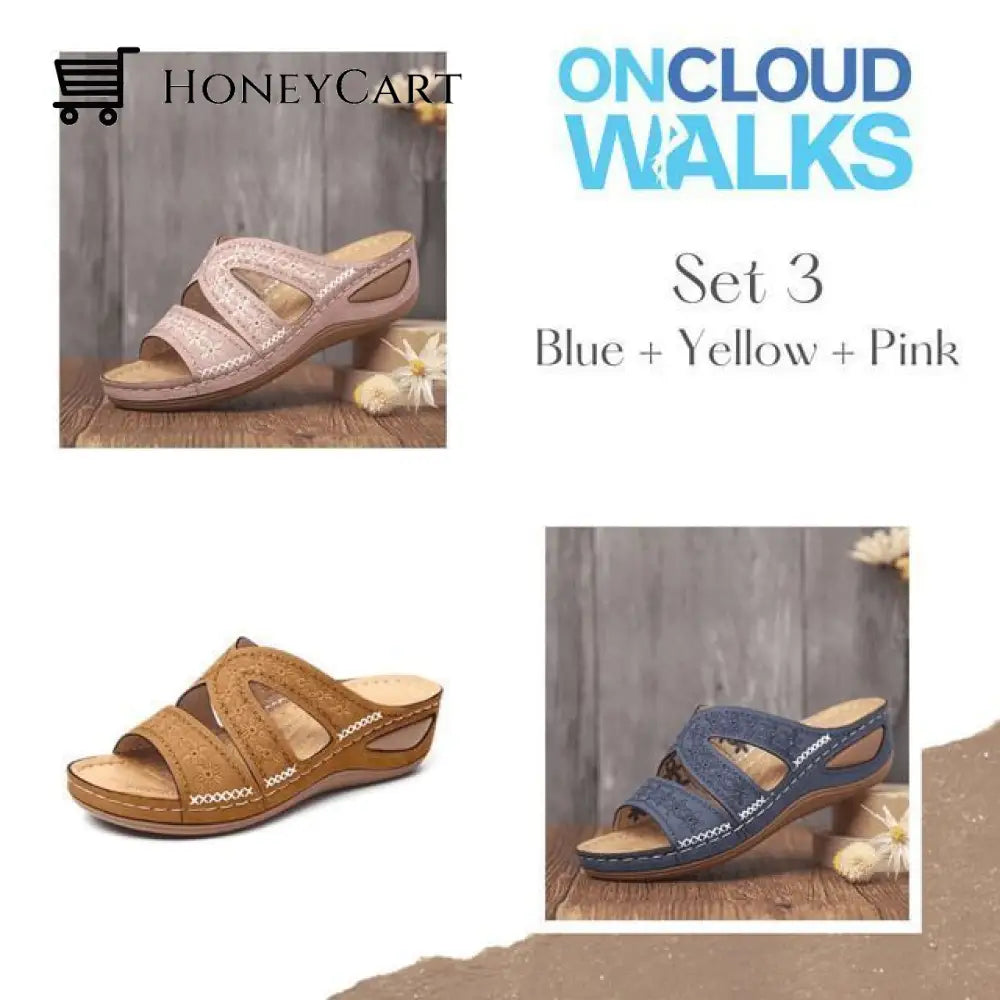 Fleekcomfy Premium Orthopedic Thick Platform Large Size Slipper Sandals Shoes &