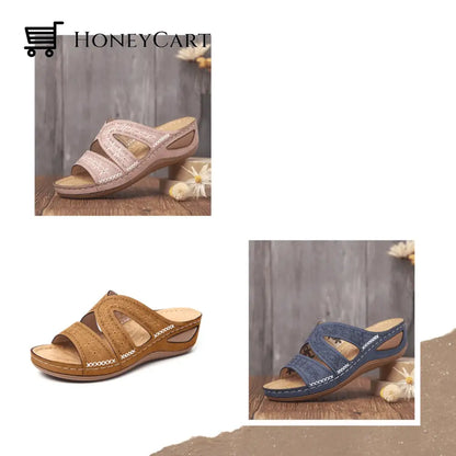 Fleekcomfy Premium Orthopedic Thick Platform Large Size Slipper Sandals Shoes &