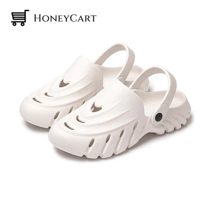 Flexible Energetic Waterproof Casual Wedges Sandals For Women 4.5 / White