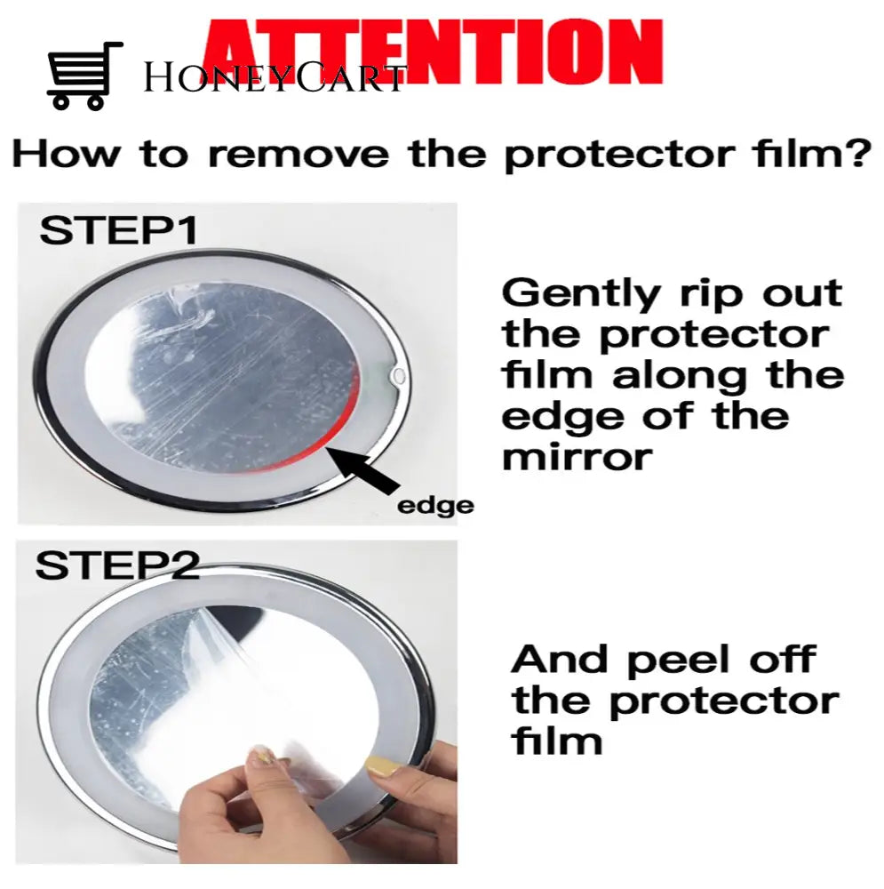 Flexible Light Up Mirror 10X Magnification 360-Degree Rotating Makeup