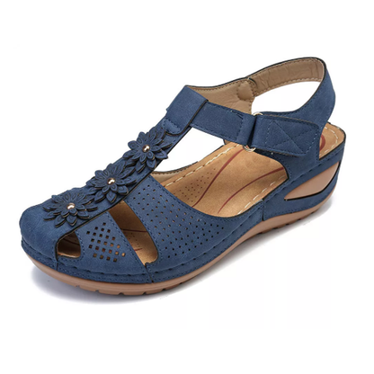 Flower Comfy Wedge Sandal