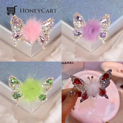 Flying Butterfly Hairpin Buy 3 Free 1(Pink+Purple+Green+White) Tool