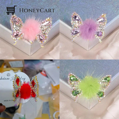 Flying Butterfly Hairpin Buy 3 Free 1(Pink+Purple+Red+Green) Tool