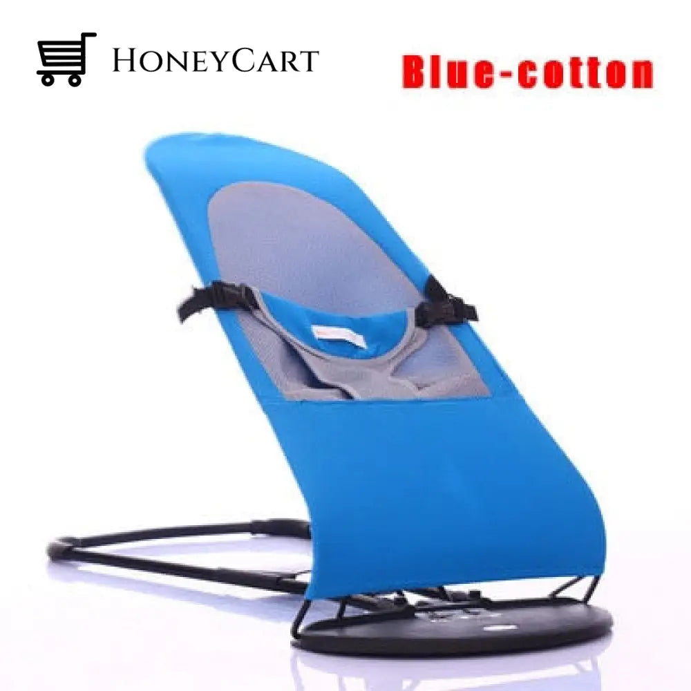 Foldable Pet Rocking Chair Blue Dog Beds