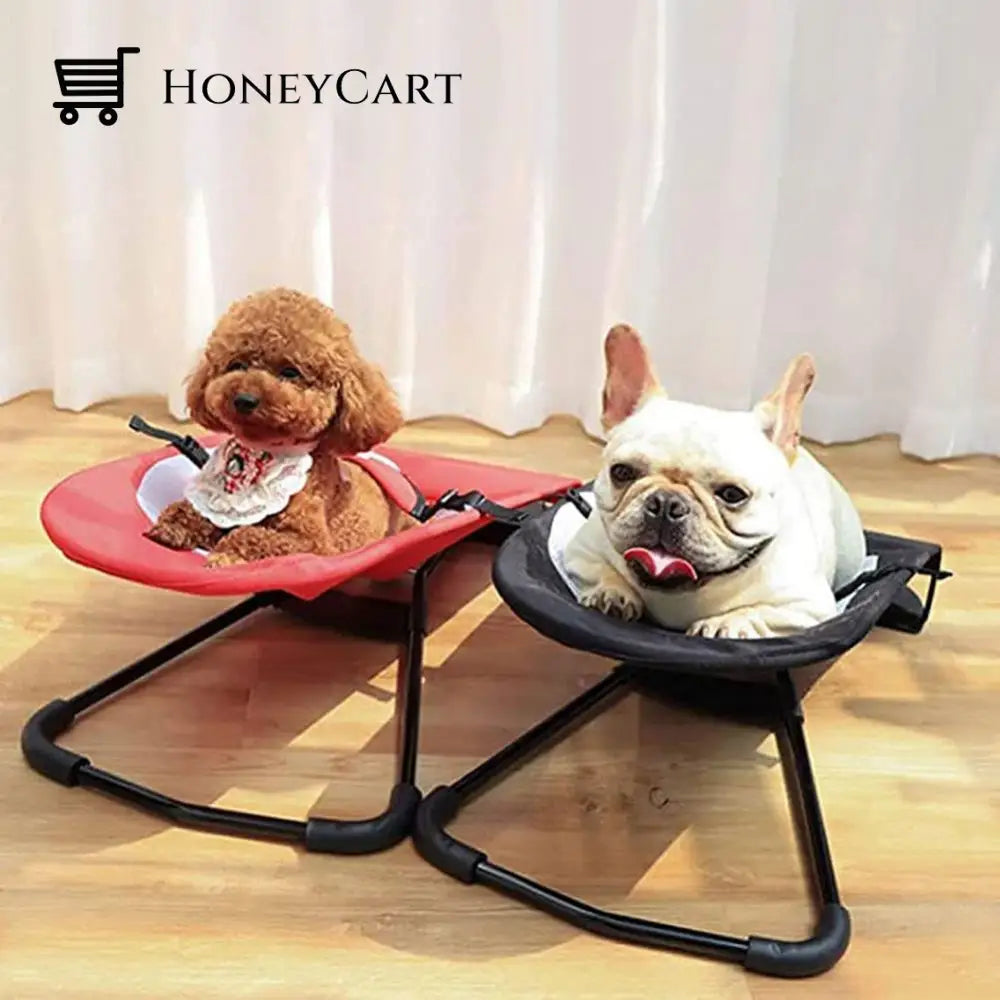 Foldable Pet Rocking Chair Dog Beds