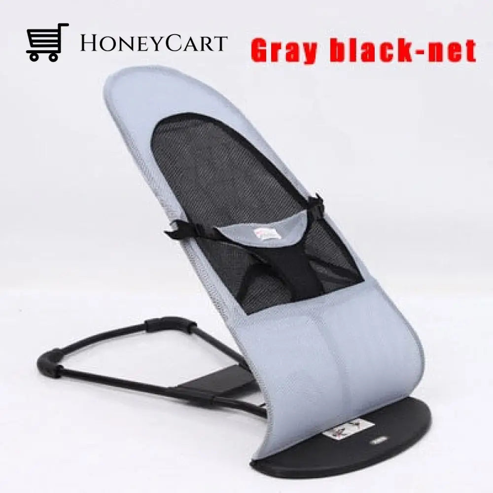 Foldable Pet Rocking Chair Gray-Black Dog Beds
