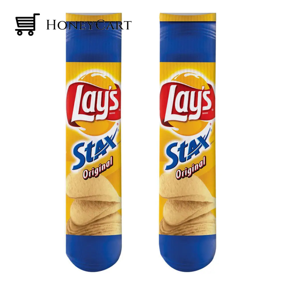 Foodie Tube Socks ( Unisex ) Lays Stax