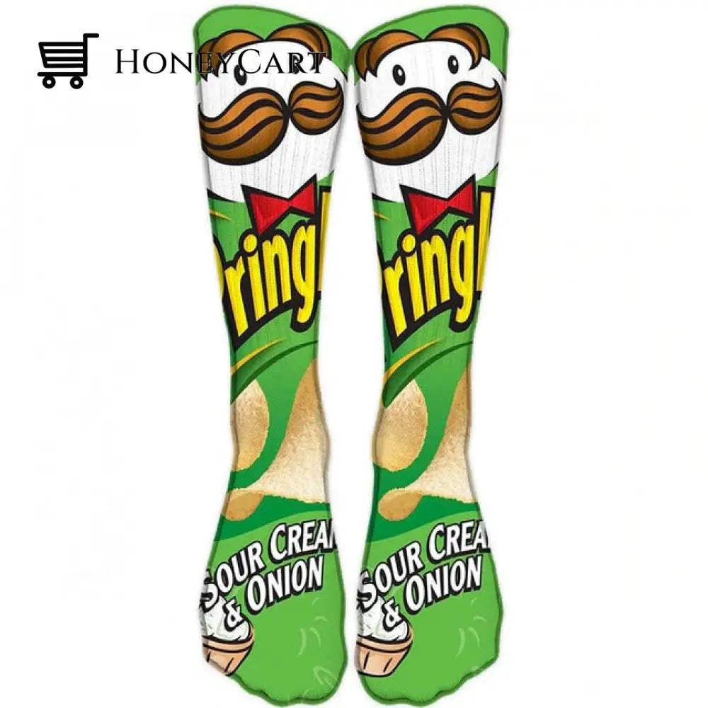 Foodie Tube Socks ( Unisex ) Pringles