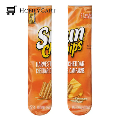 Foodie Tube Socks ( Unisex ) Sun Orange