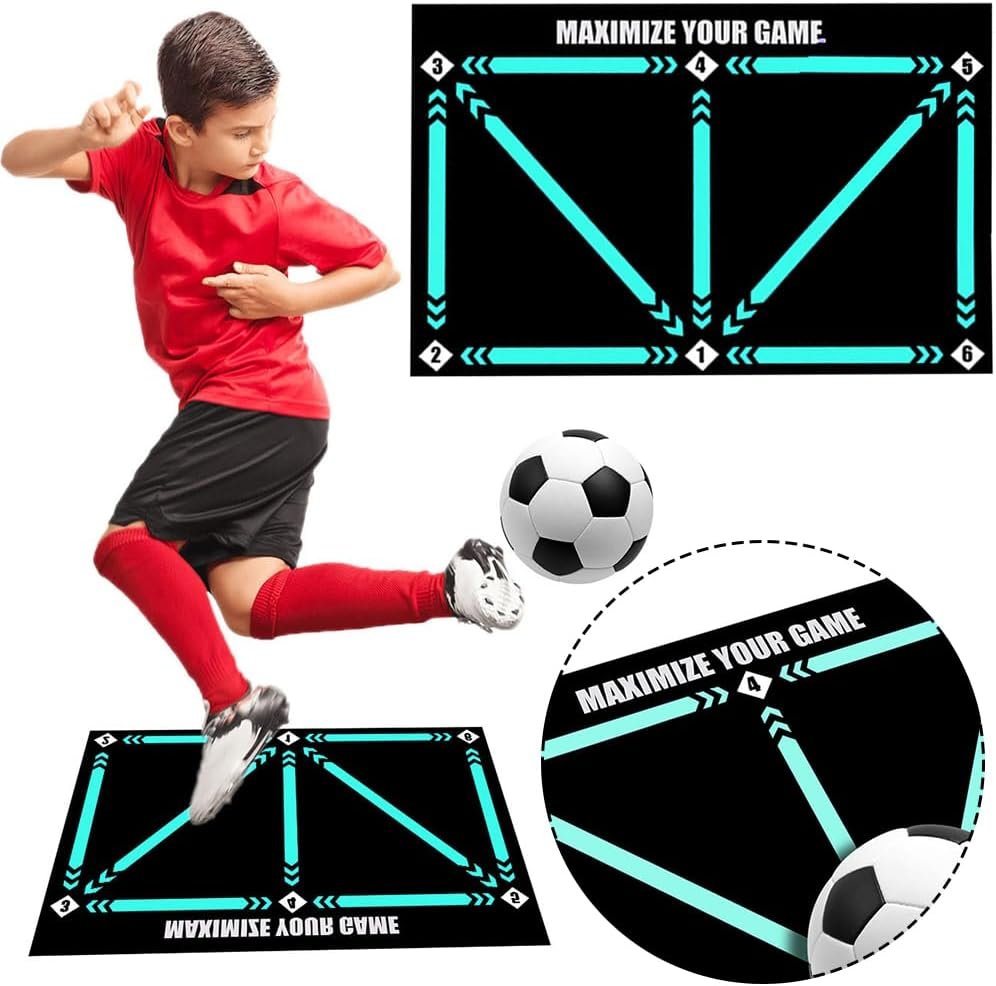 Football Training Mat - Training Pace Ball Control Player Equipment