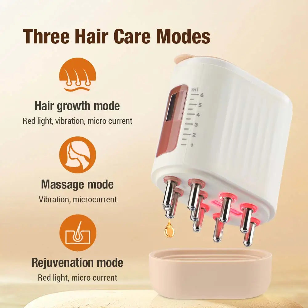 2 in 1 Electric Scalp Massager and Hair Oil Applicator