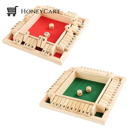 Four-Sided Flop Wooden Table Parent-Child Game Board