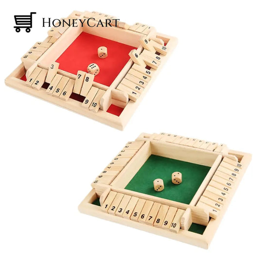 Four-Sided Flop Wooden Table Parent-Child Game Board