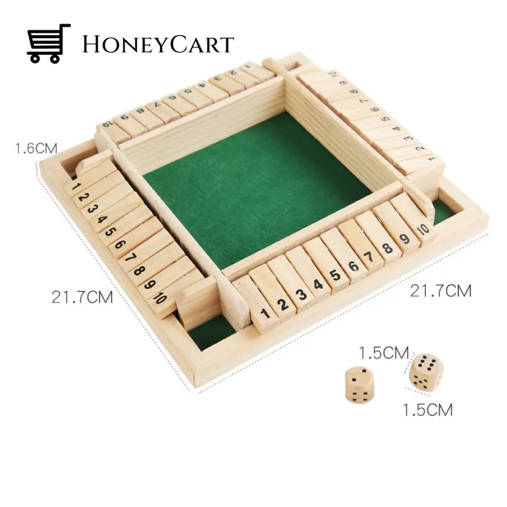 Four-Sided Flop Wooden Table Parent-Child Game Board