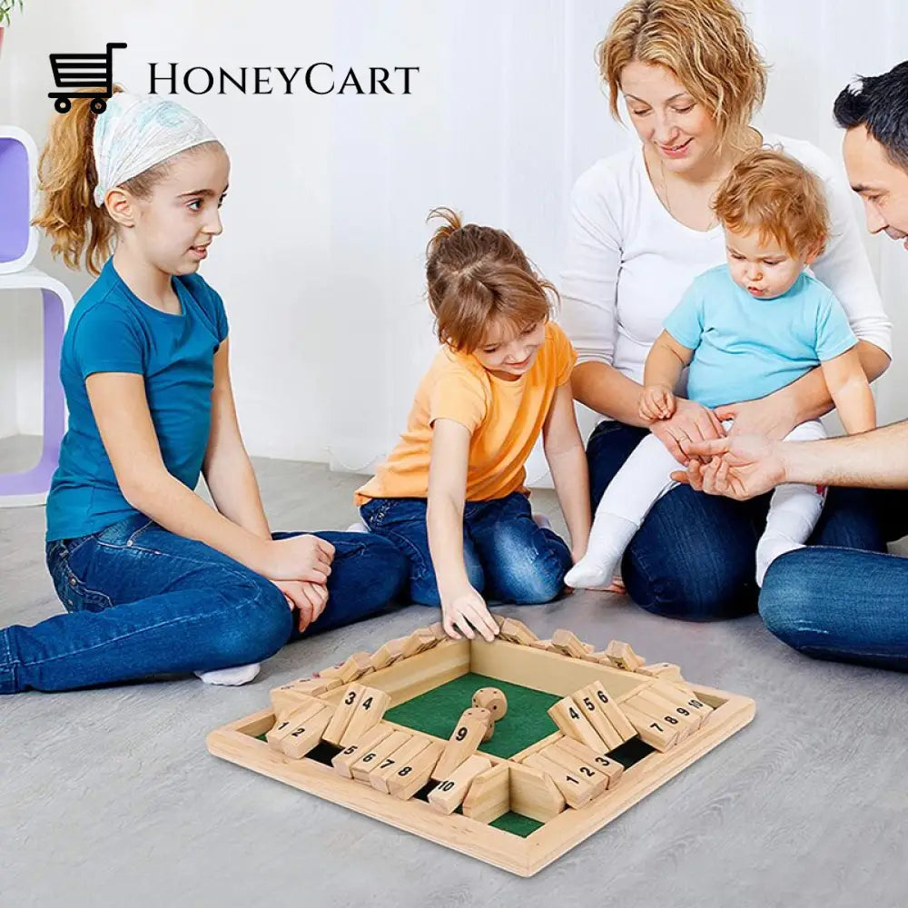 Four-Sided Flop Wooden Table Parent-Child Game Board