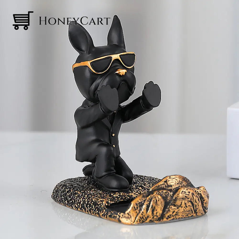 French Bulldog Phone Holder Black / A