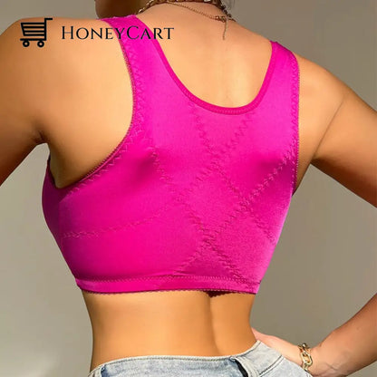 French Lace Front Button Bra