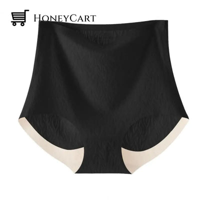 Fresh Seamless High Waist Hip Lifting Tummy Control Panties 4 Pcs-Black / M(40-50Kg/88-110Lbs)