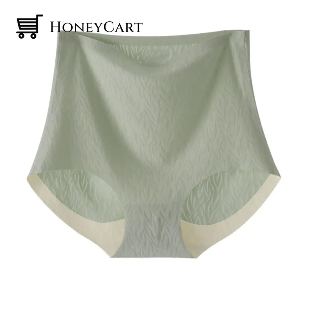 Fresh Seamless High Waist Hip Lifting Tummy Control Panties 4 Pcs-Green / M(40-50Kg/88-110Lbs)