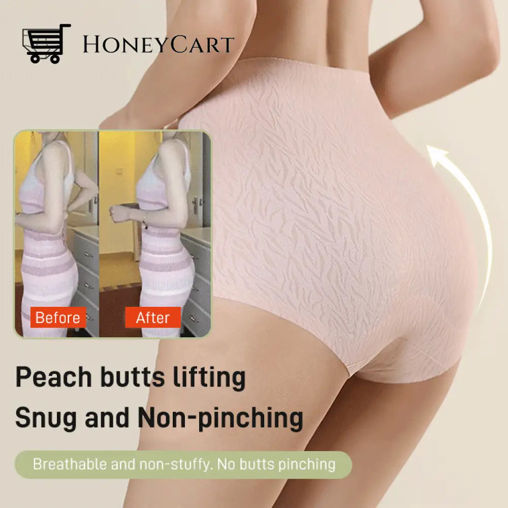 Fresh Seamless High Waist Hip Lifting Tummy Control Panties