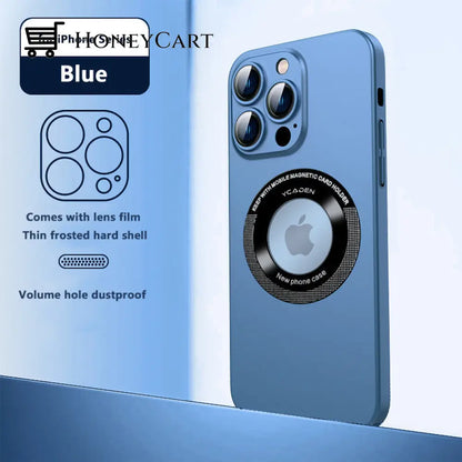 Frosted Drop-Proof Hard Case Blue / Iphone 14 Promax