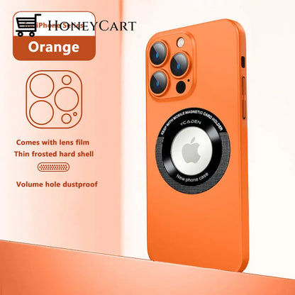 Frosted Drop-Proof Hard Case Orange / Iphone 14 Promax