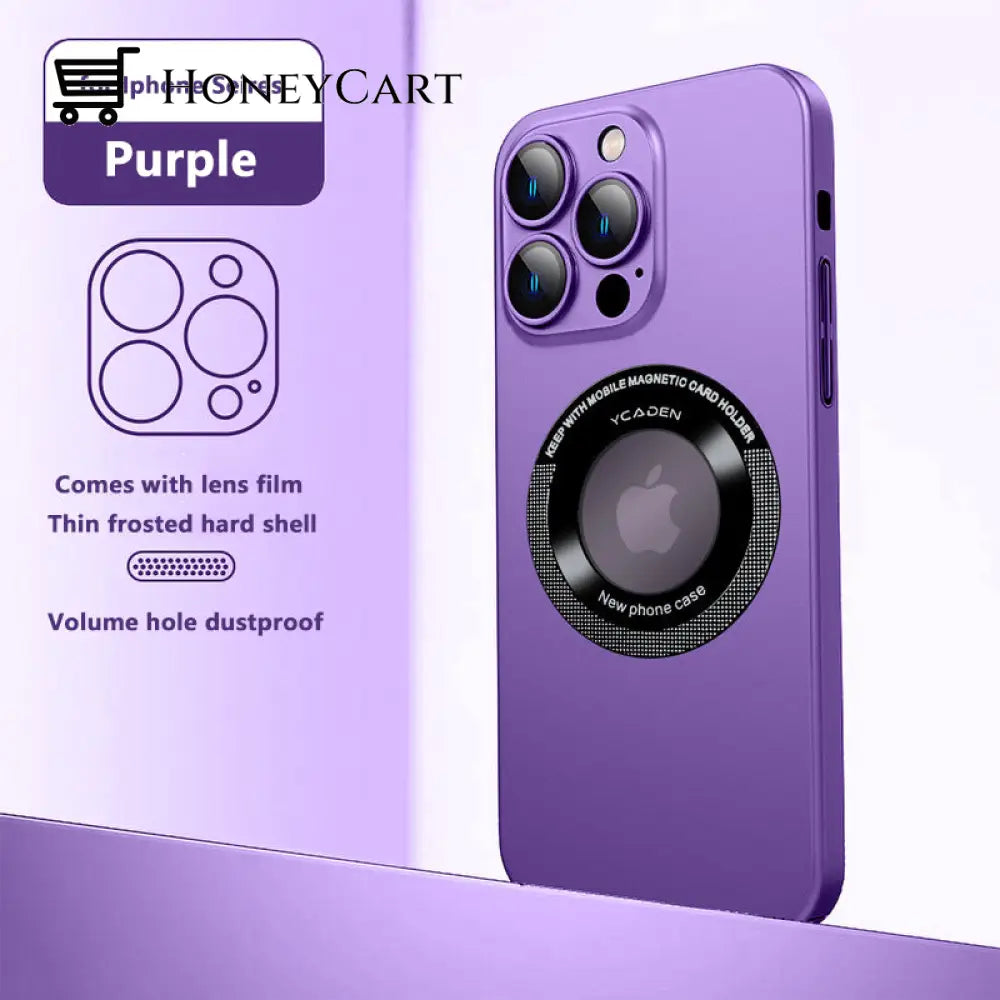 Frosted Drop-Proof Hard Case Purple / Iphone 14 Promax