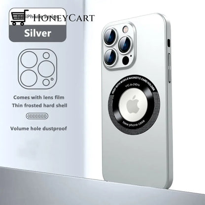 Frosted Drop-Proof Hard Case Silver / Iphone 14 Promax