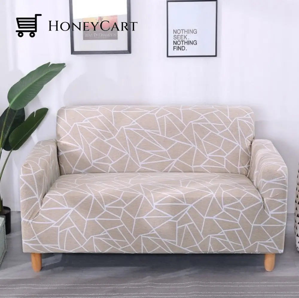 Full-Wrapped Universal Stretch Sofa Cover Free Space / 1 Seater(35-55 Inch)