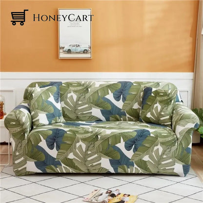 Full-Wrapped Universal Stretch Sofa Cover Rainforest / 1 Seater(35-55 Inch)