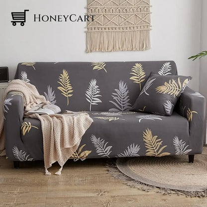 Full-Wrapped Universal Stretch Sofa Cover Youth Style / 1 Seater(35-55 Inch)