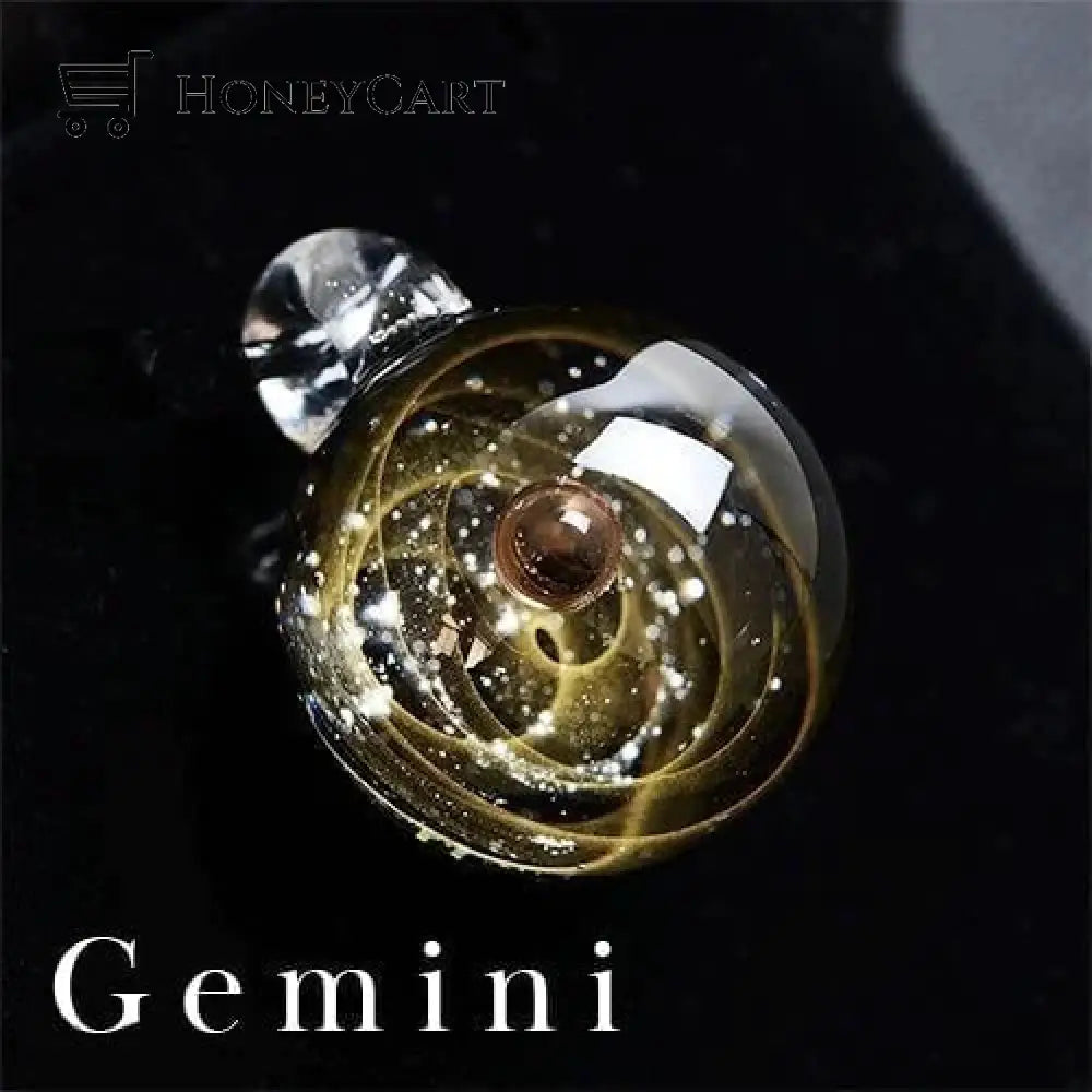 Galaxy Zodiac Necklace Gemini / Free Gift Box Tool