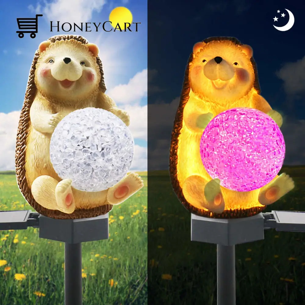 Garden Stake Solar Light Outdoor Squirrel Lights Led Yard Hedgehog Myx-Lights