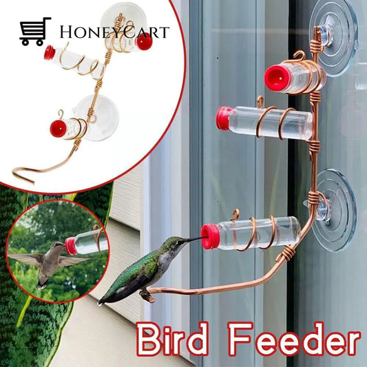 Geometric Window Hummingbird Feeders For Outdoors