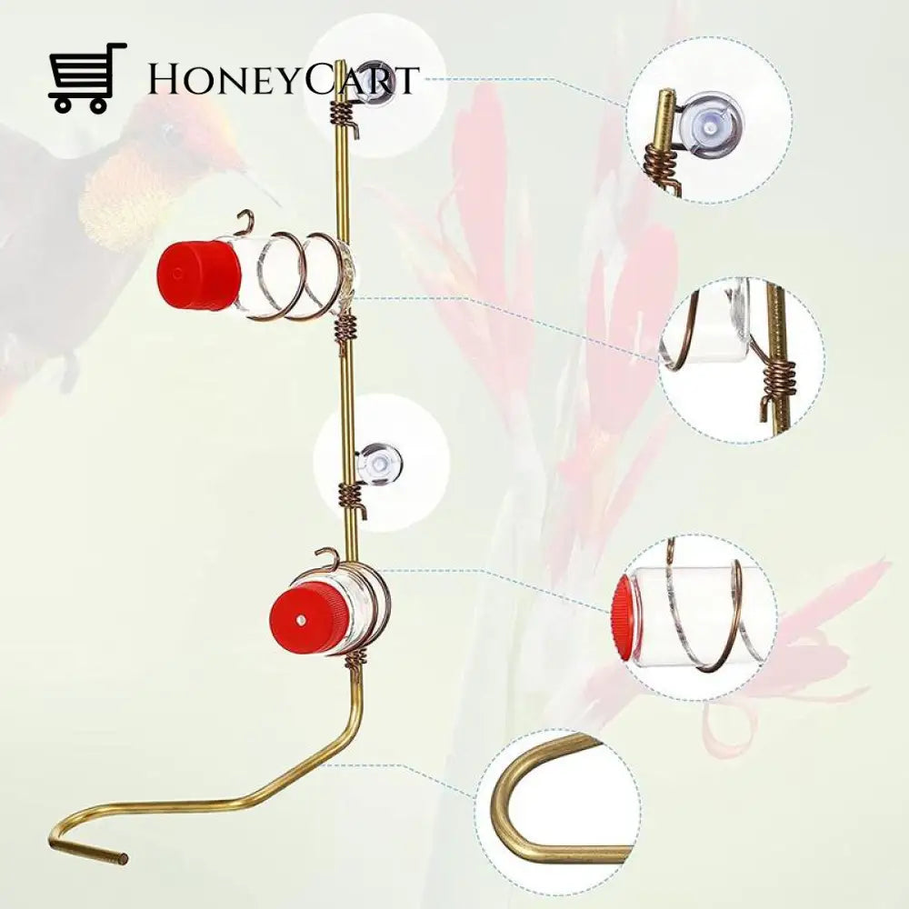 Geometric Window Hummingbird Feeders For Outdoors