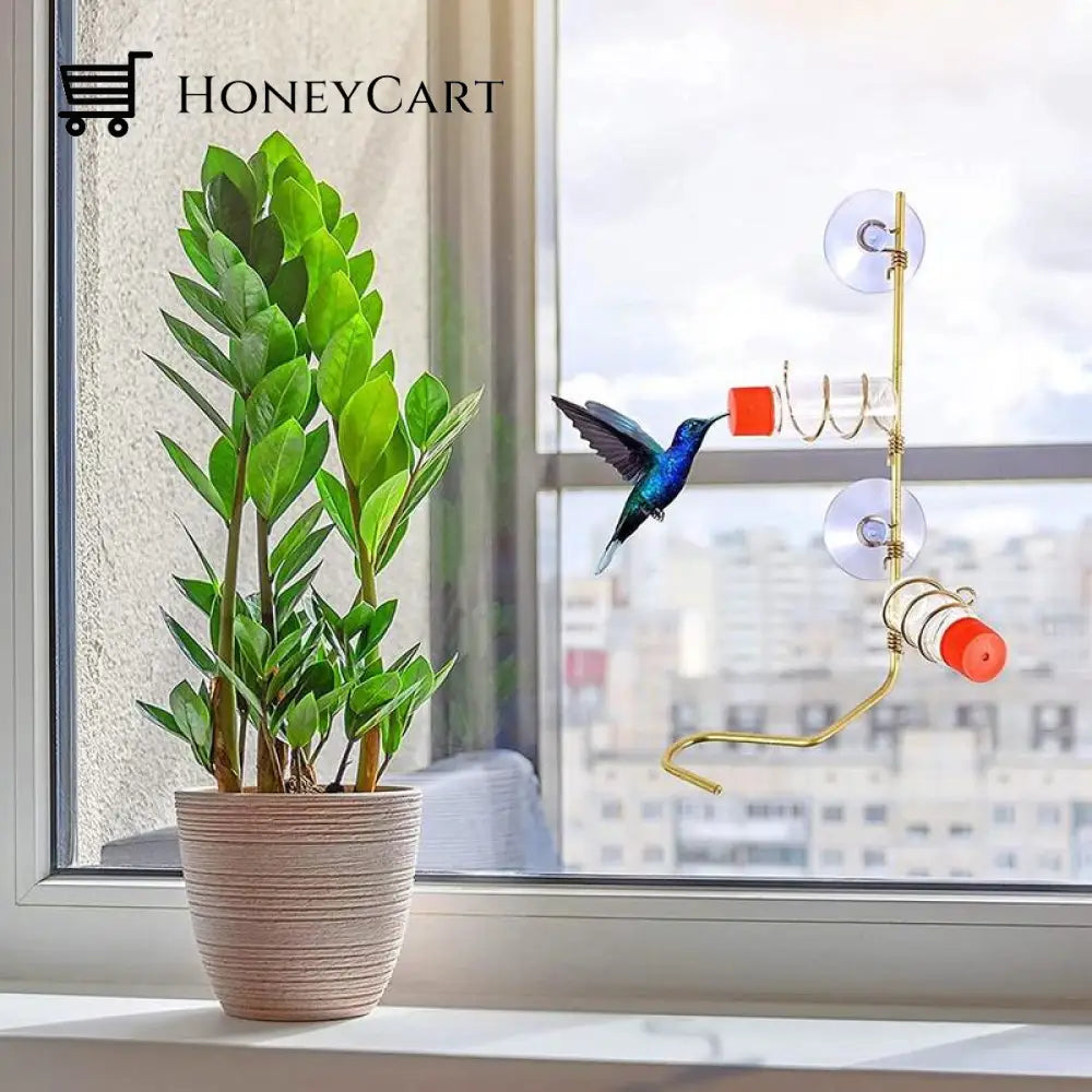 Geometric Window Hummingbird Feeders For Outdoors