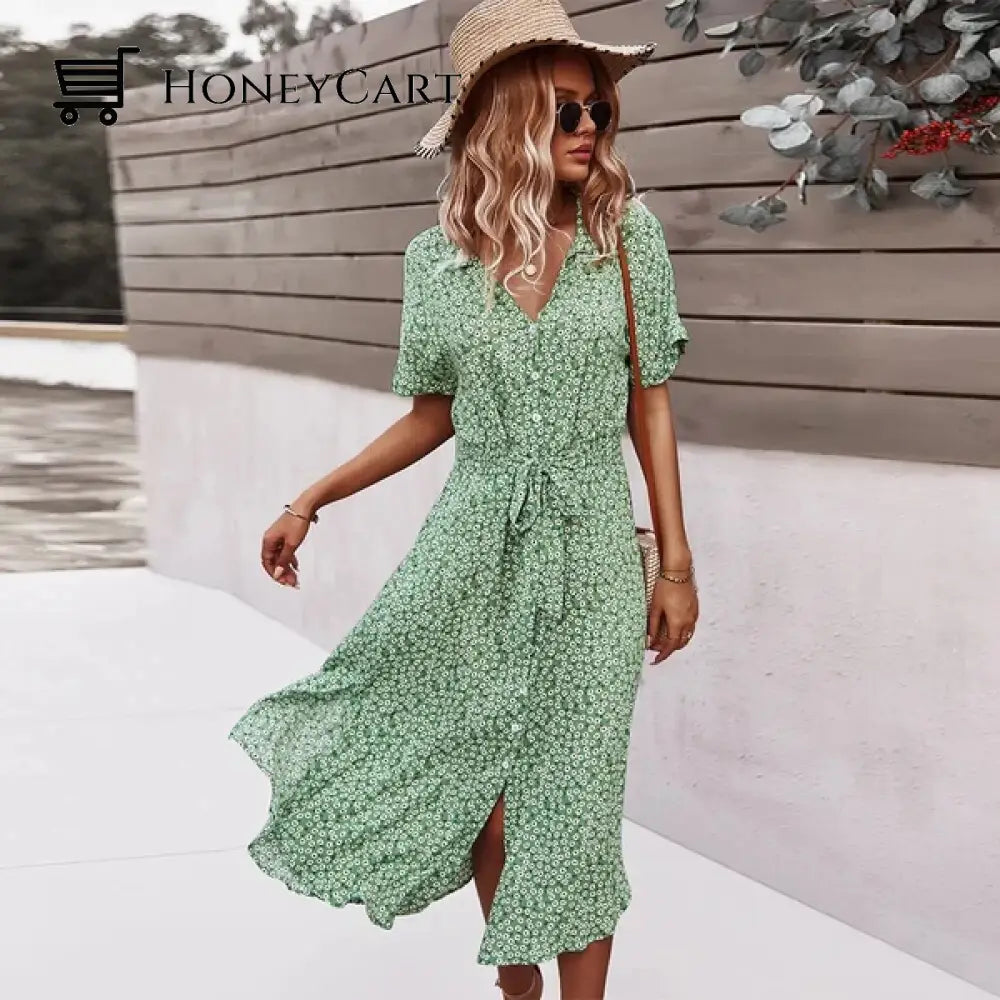 Gigi Dress Green / S Tool