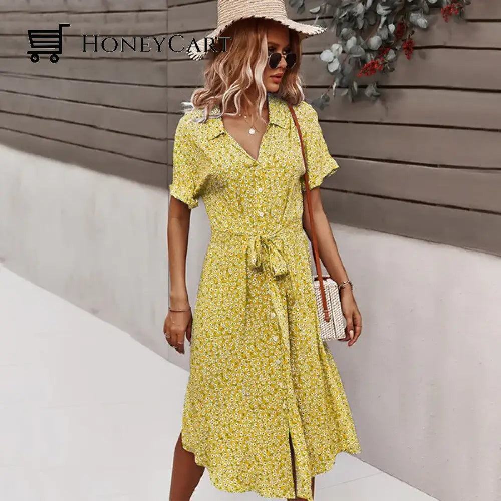 Gigi Dress Yellow / S Tool