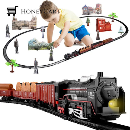 Gloco Electric Steam Christmas Train Toy Set G - Small Black [No Smoke] Trains & Sets