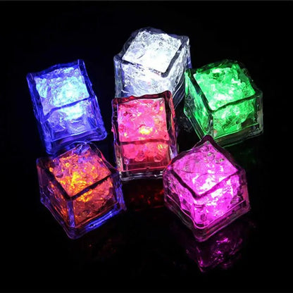 Glowing LED Ice Cubes – Ignite Fun with Fast-Flash Water Toys for Vibrant Party Decorations and Magical Drinks!