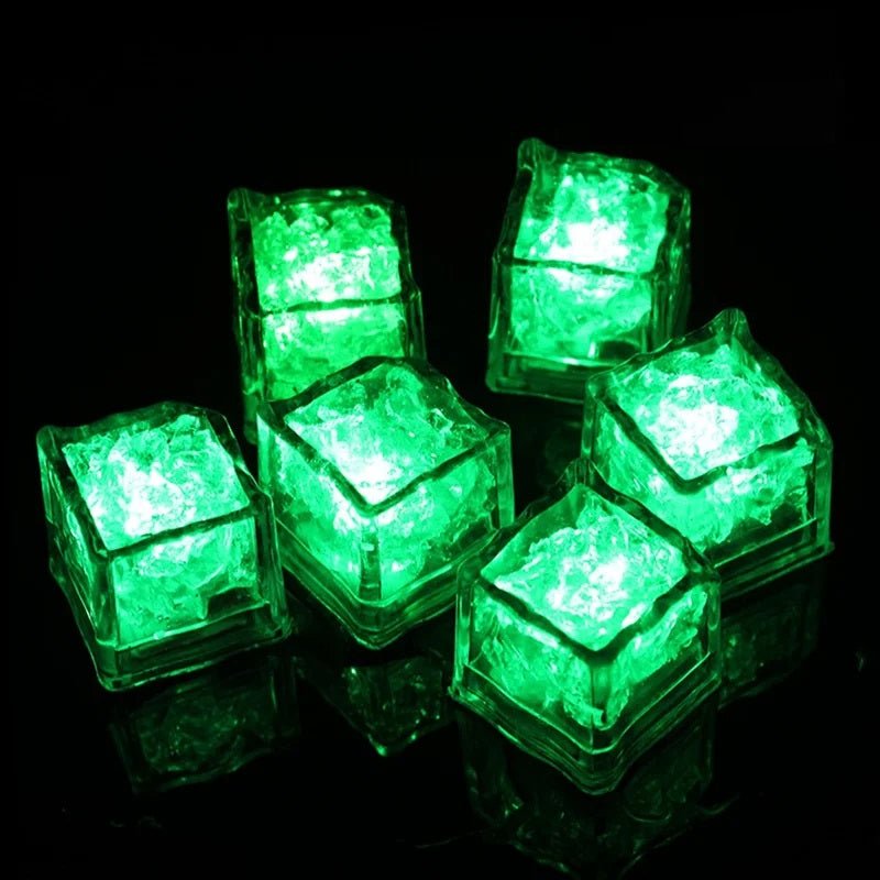 Glowing LED Ice Cubes – Ignite Fun with Fast-Flash Water Toys for Vibrant Party Decorations and Magical Drinks!