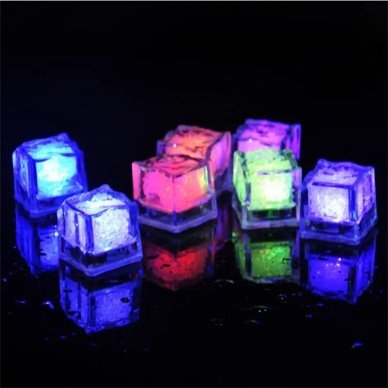 Glowing LED Ice Cubes – Ignite Fun with Fast-Flash Water Toys for Vibrant Party Decorations and Magical Drinks!