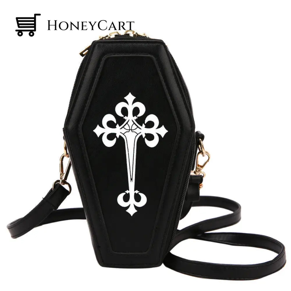 Gothic Coffin Shoulder Bag Cross Designer Bags