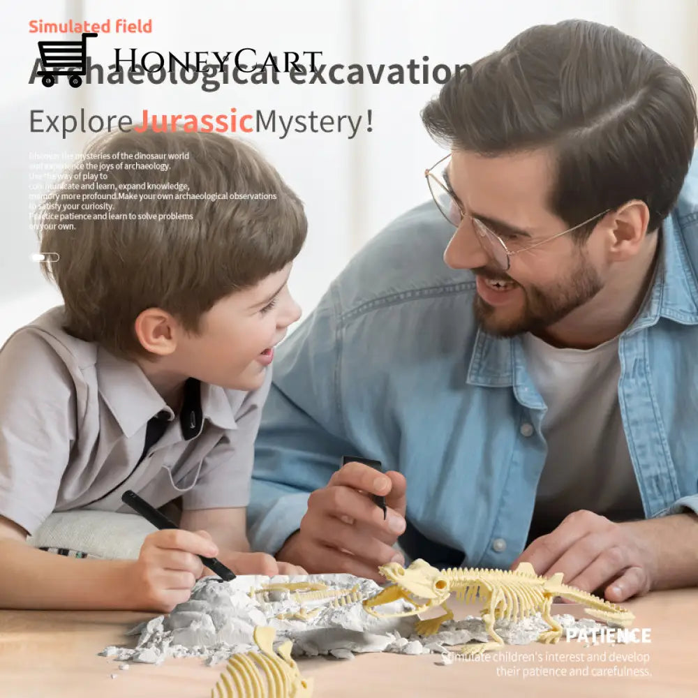 Great Educational Toy For Kids Dinosaur Fossil Digging Kit